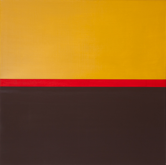 Schilderij nummer 4 uit 2023, abstract werk in olieverf door Paul Vos de Wael