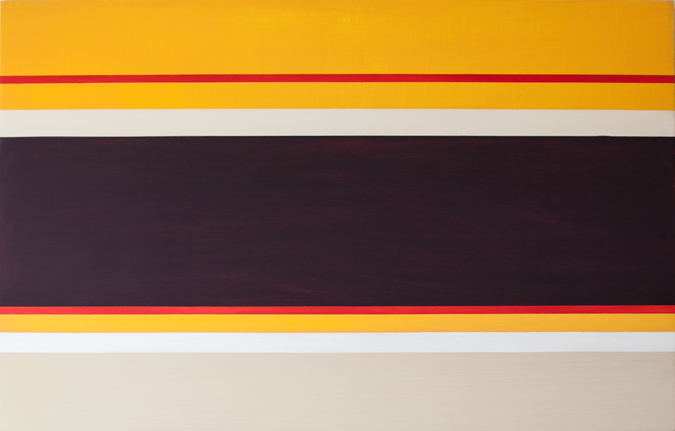 Schilderij nummer 6 uit 2023, abstract werk in olieverf door Paul Vos de Wael