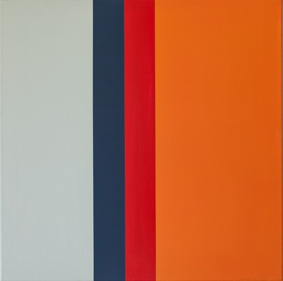 Schilderij nummer 7 uit 2023, abstract werk in olieverf door Paul Vos de Wael